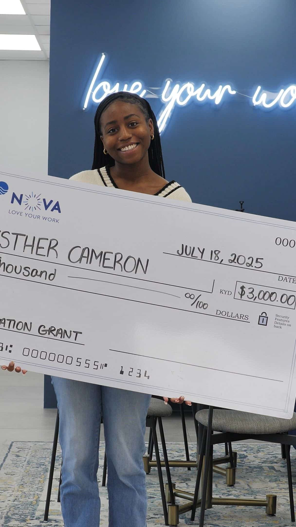 We were excited to produce this video for Nova Recruitment, celebrating Esther — the 2025 recipient of their Love Your Future Educational Grant. Esther’s passion for biology and her goal of becoming a dentist reflect the kind of dedication Nova seeks to support.

At Riptide Images, we specialize in capturing stories that inspire, inform, and connect. This project was a beautiful example of how video can spotlight local talent and meaningful initiatives.

#RiptideImages #NovaRecruitment #CaymanIslands #VideoProduction #StorytellingThroughFilm